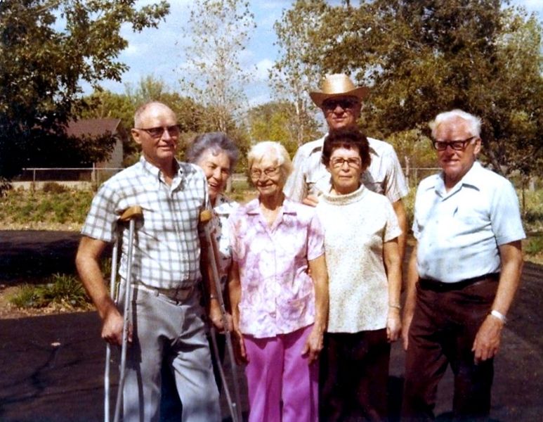 Vernon and Ruth, Gertrude, Marco and Orma at Rudi's home, October 21, 1979